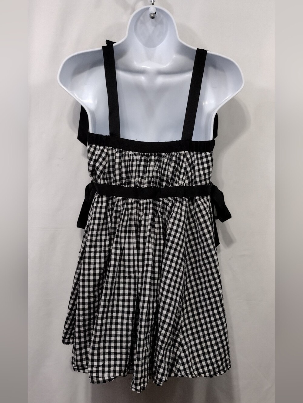 Kimchi Blue Georgie Gingham Babydoll Mini Dress Women's S Retro Feminine 90s - Picture 5 of 8